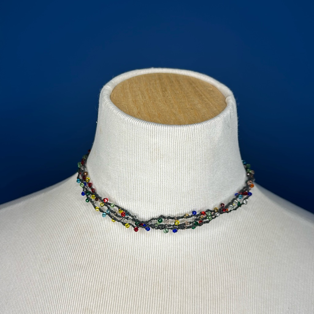 Crochet Crystal Choker